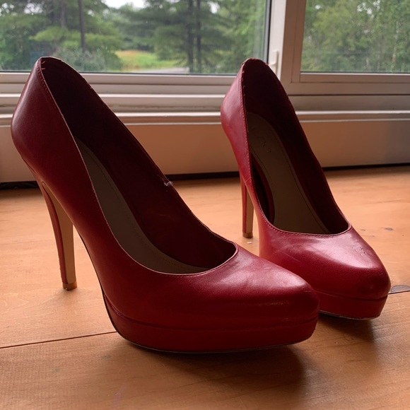 Aldo / Red / Rounded Toe / High Heels - Picture 9 of 10